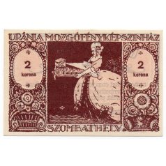 Uránia 2 Korona utalvány Szombathely 1920