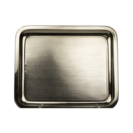 Ezüst tálca vésett diszítéssel