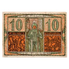 Sopron Város 10 Fillér Utalvány 1918.