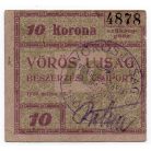 Vörös Újság 10 Korona 1919