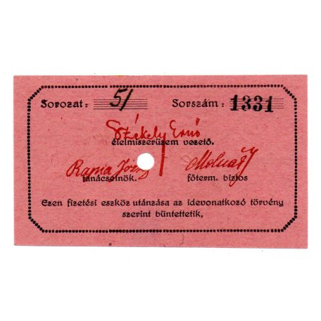 Egyesült Izzólámpa és Villamossági Gyár 1 Korona