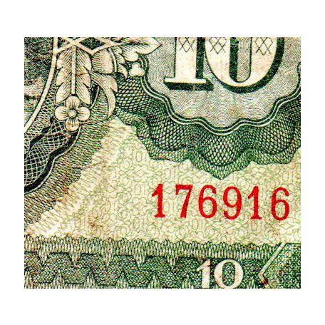 10 Forint Bankjegy 1962 F - 01-es HÁTLAP - !!!