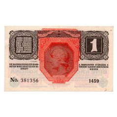 1 Korona Bankjegy 1916 aUNC, hajtatlan