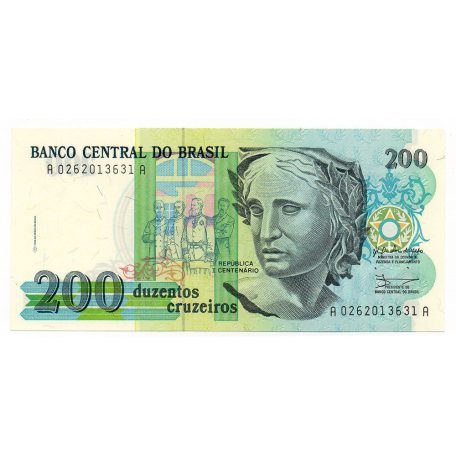 Brazilia 200 Cruzeiros Bankjegy 1990 P229a