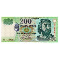 200 Forint Bankjegy 1998 FC UNC