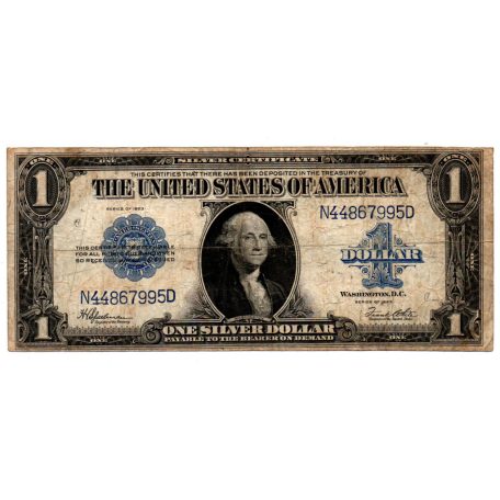 USA 1 Silver Dollár Bankjegy 1923