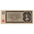 Bohémia-Morávia Csehszlovákia német megszállása 50 Korona 1940