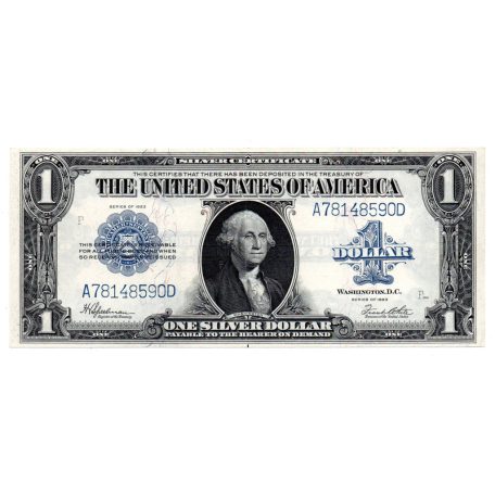 USA 1 Silver Dollár Bankjegy 1923