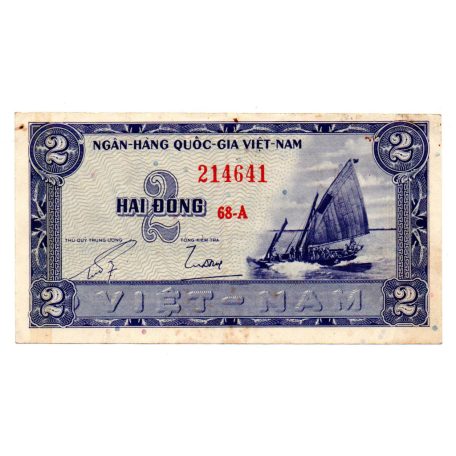 Dél-Vietnam 2 Dong Bankjegy 1955 P12a