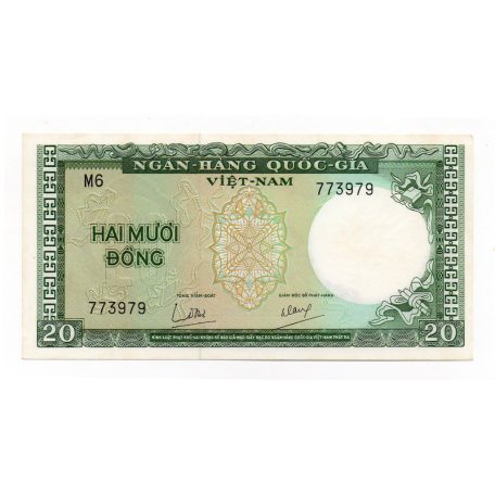 Dél-Vietnam 20 Dong Bankjegy 1964 P16a