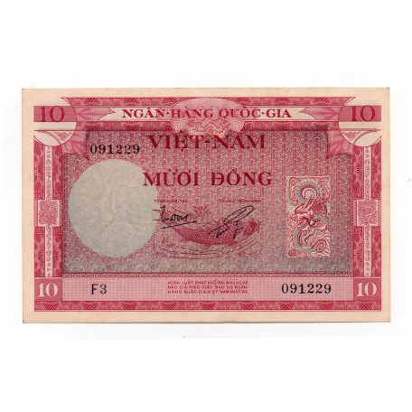 Dél-Vietnam 10 Dong Bankjegy 1955 P3a