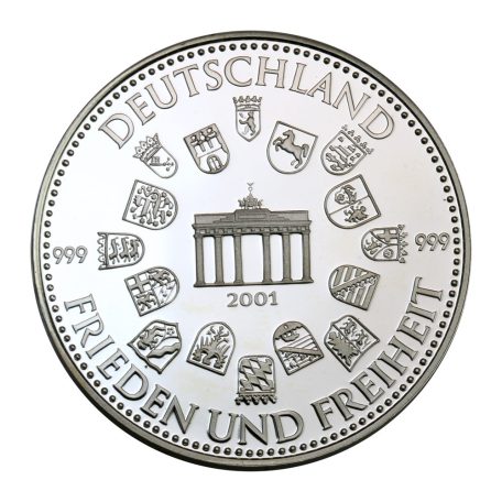 Európai Unió Németország színezüst emlékérem 2001 PP