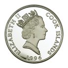 Cook-szigetek 2 Dollár 1996 Bald Eagle 10g Ag500