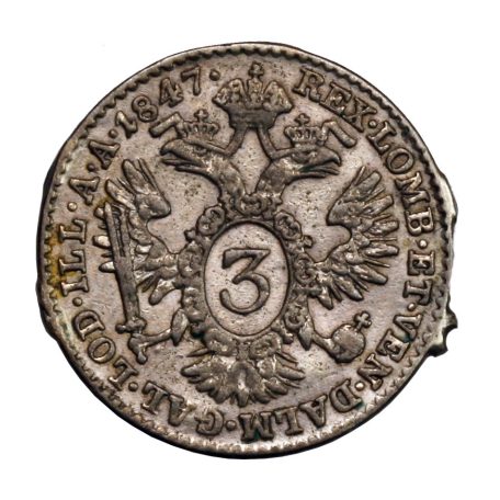 V. Ferdinánd 3 Krajcár 1847 A