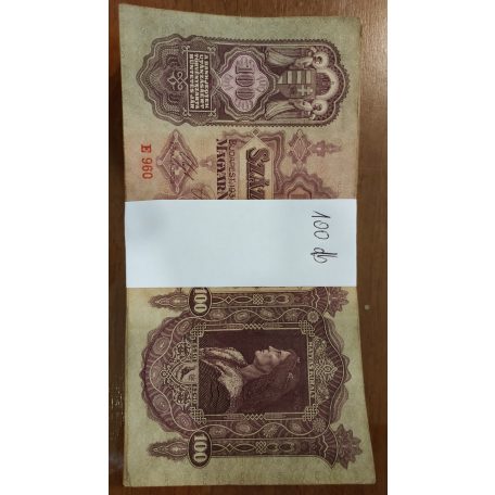 100 Pengő Bankjegy 1930 bankjegyköteg 100 db