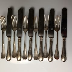   Argentor Werke ezüstözött evőeszköz készlet Bécs 1910-es évek
