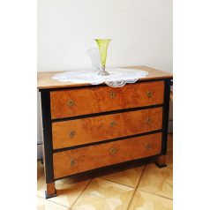 Biedermeier topolya tömörfa komód