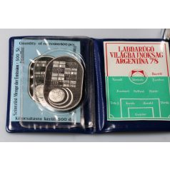   Labdarúgó Világbajnokság Argentina 1978 emlékérem kb. 70g Ag999 csak 500 példány