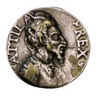 Olasz reneszánsz érem Attila a hunok királya 16-17. század H4