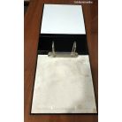 Érmetároló album fekete színben esztétikai hibás