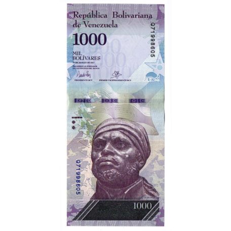 Venezuela 1000 Bolivar Bankjegy 2017 P95b