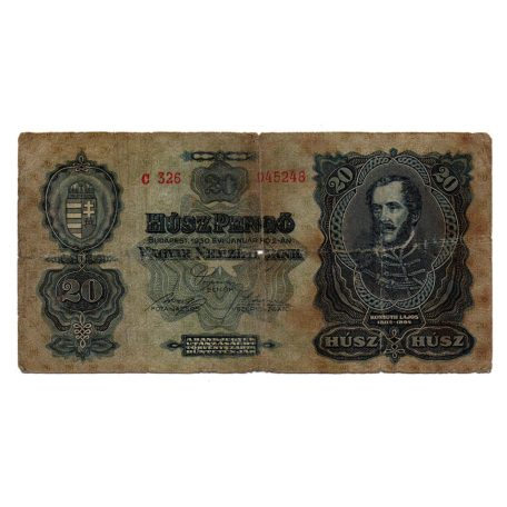 20 Pengő Bankjegy 1930 VG