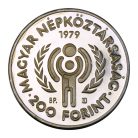 Nemzetközi Gyermekév 200 Forint 1979 PP Piedfort