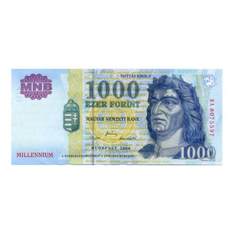 1000 Forint Bankjegy Millennium 2000 DA gEF