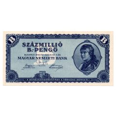 100 millió B.-Pengő Bankjegy 1946 UNC