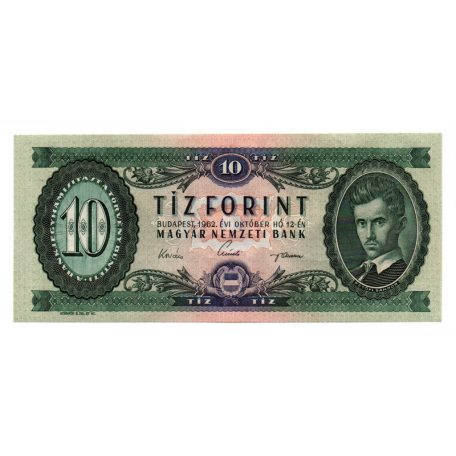 10 Forint Bankjegy 1962 gEF 1 hajtás