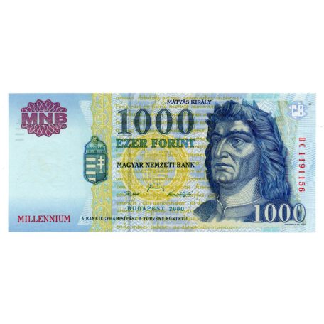 1000 Forint Bankjegy Millennium 2000 DC UNC