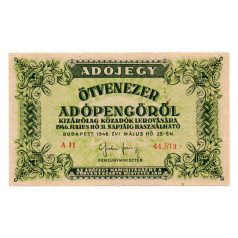 50000 Adópengő 1946 P50 VF