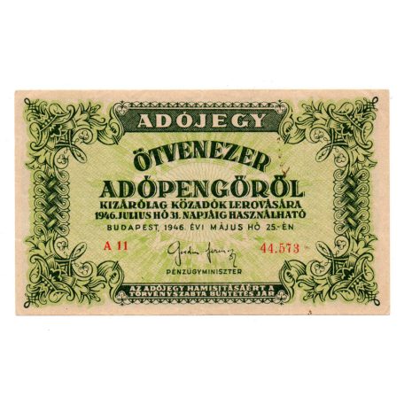 50000 Adópengő 1946 P50 VF