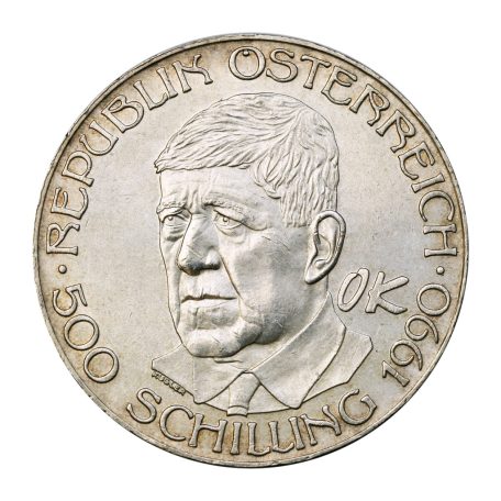 Ausztria 500 Schilling 1990 Kokoschka