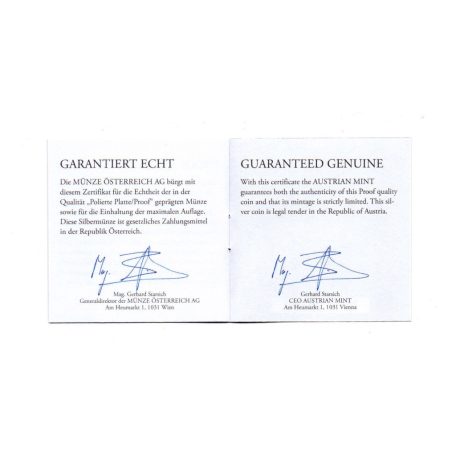 Ausztria 20 Euro 2019 PP holdraszállás