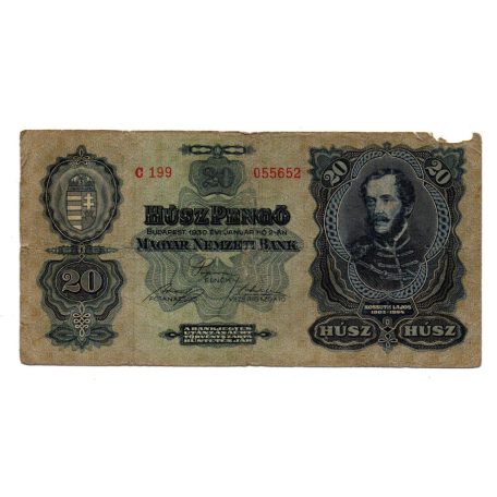 20 Pengő Bankjegy 1930 Good
