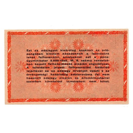 100 Millió Adópengő 1946 P55A EF