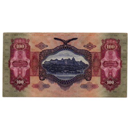 100 Pengő Bankjegy 1930 alacsony sorszám 000695