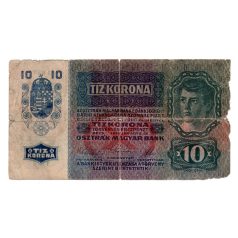 10 Korona Bankjegy 1915 G