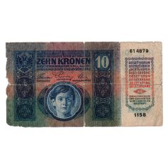 10 Korona Bankjegy 1915 G