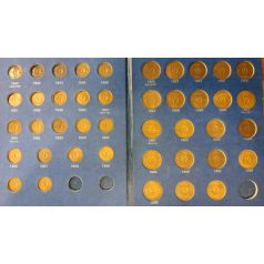   Svéd érme gyűjtői album 1 és 2 Öre 1952 - 1961 benne 44db érme