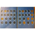 Svéd érme gyűjtői album 2 Öre 1874-1907 benne 9db érme