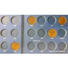 Svéd érme gyűjtői album 5 Öre 1874-1907 benne 4db érme