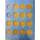 Svéd érme gyűjtői album 5 Öre 1909-1950 benne 35db érme