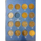 Svéd érme gyűjtői album 5 Öre 1909-1950 benne 35db érme