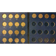   Svéd érme gyűjtői album 50 Öre 1952-1973 benne 20db érme
