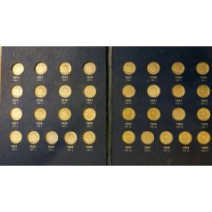   Svéd érme gyűjtői album 25 Öre 1910-1950 benne 34db érme