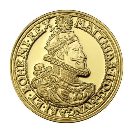 A legértékesebb magyar érmék II. Mátyás 10 Dukát 1612 K-B