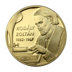  Kodály Zoltán aranyozott emlékérem Nagy Magyarok Kollekcó