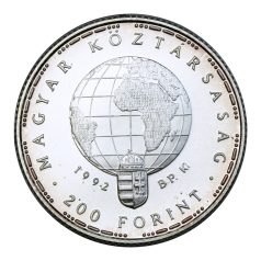   Veszélyeztetett Állatvilág 200 Forint 1992 BU Gólya ezüst